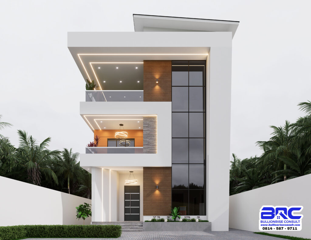 5 Bedroom Duplex House Plan with a Pent Floor-Bullionrise Consult-2