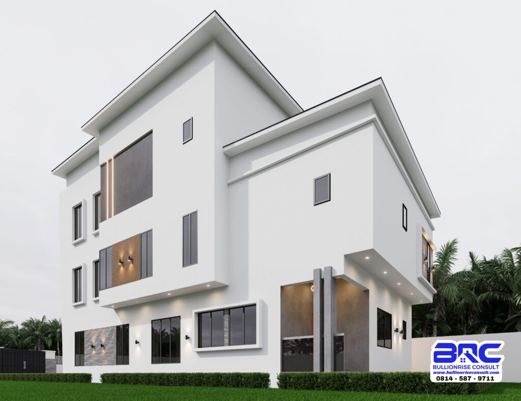 5 Bedroom Duplex House Plan with a Pent Floor-Bullionrise Consult-9