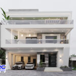 6 Bedroom Duplex 3d Designs with a Garage | Olympia Grand (PSN00154BA)