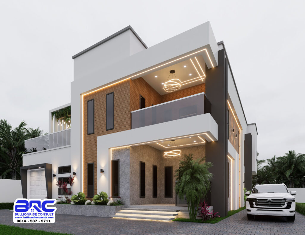 6 Bedroom Duplex House Plan with a Garage-Bullionrise Consult-1