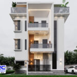 Complex Apartment and Duplex house plan with a Pent Floor | Palazzo Duetto (PSN00157BA)