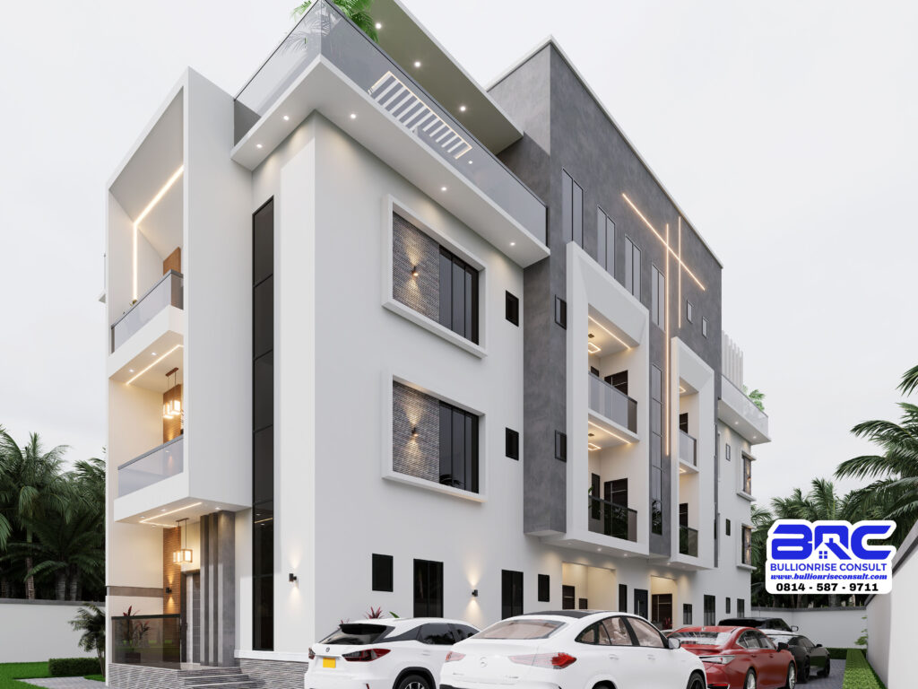 Complex Apartment and Duplex house plan with a Pent Floor-Bullionrise Consult-1