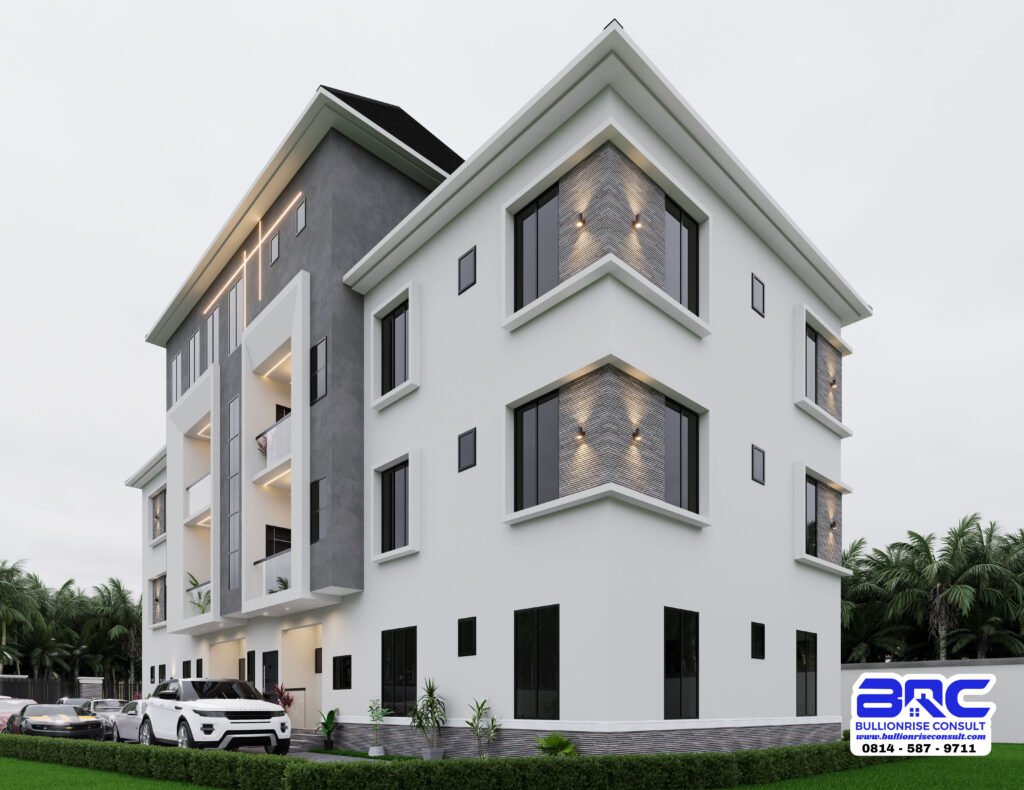 Complex Apartment and Duplex house plan with a Pent Floor-Bullionrise Consult-5
