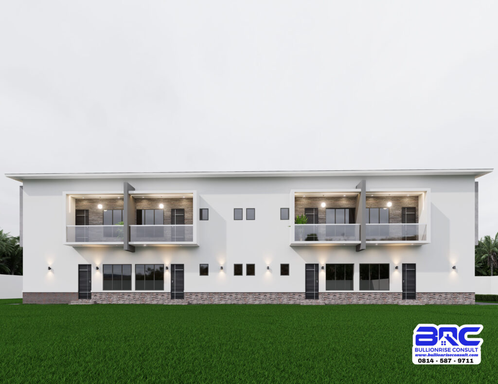 One Bedroom Apartment Storey Building House Plan-Bullionrise Consult
