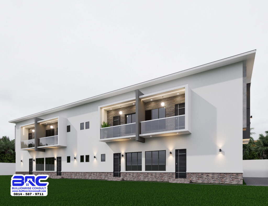 One Bedroom Apartment Storey Building House Plan-Bullionrise Consult-2