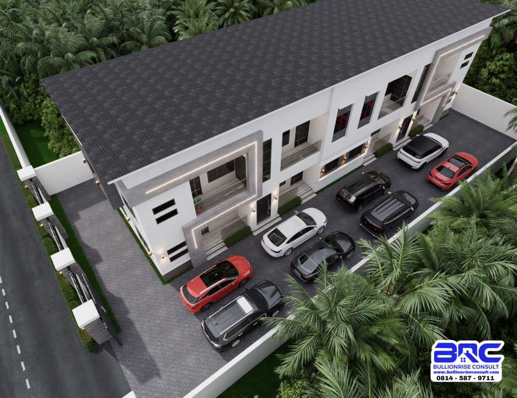 One Bedroom Apartment Storey Building House Plan-Bullionrise Consult-4