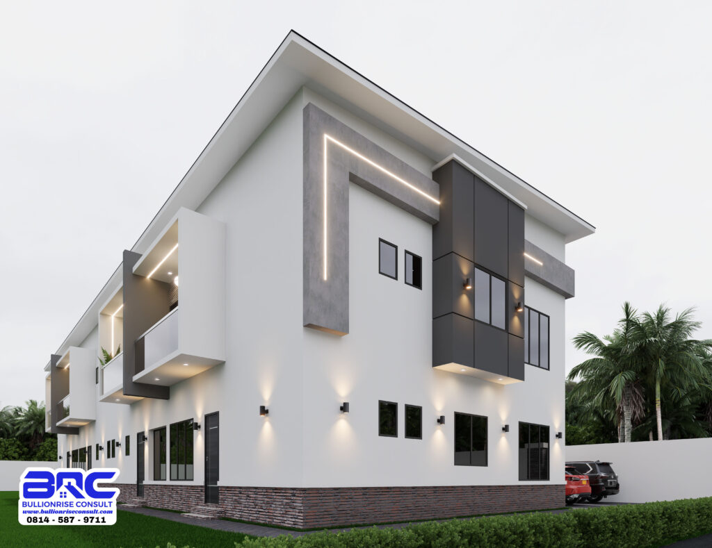 One Bedroom Apartment Storey Building House Plan-Bullionrise Consult-5