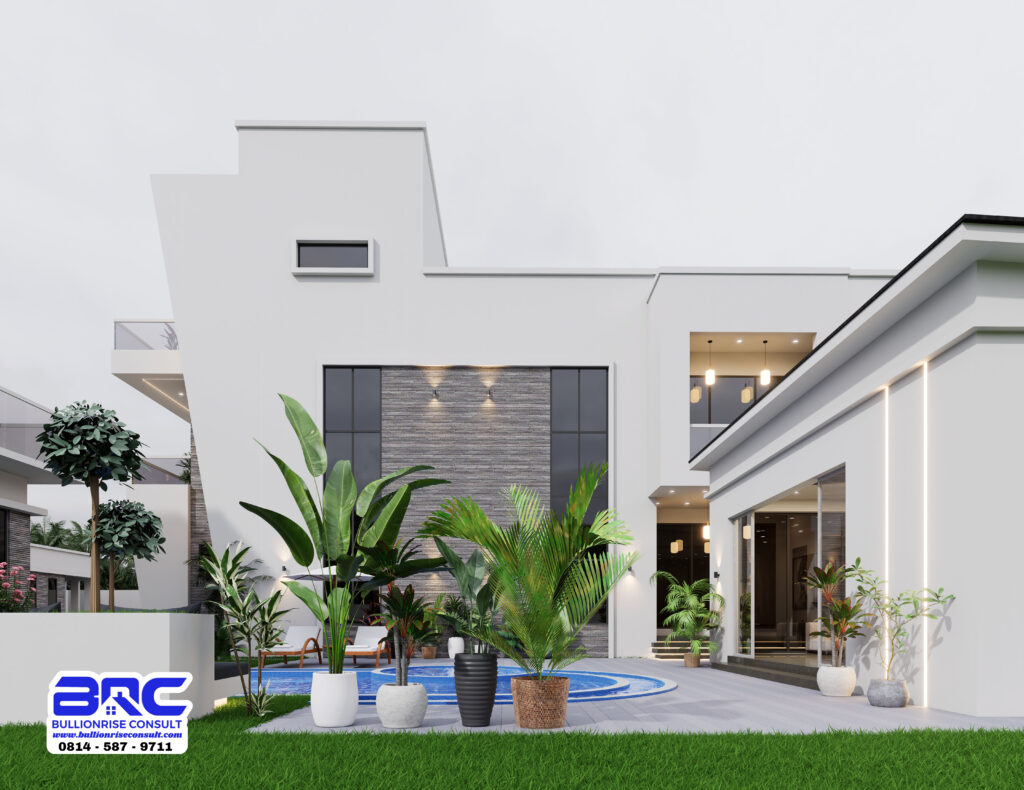 5 Bedroom Duplex Design with Garage and Swimming Pool-Bullionrise Consult-13