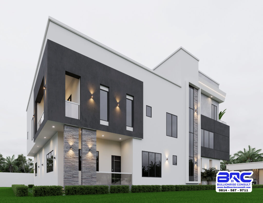 5 Bedroom Duplex Design with Garage and Swimming Pool-Bullionrise Consult-6