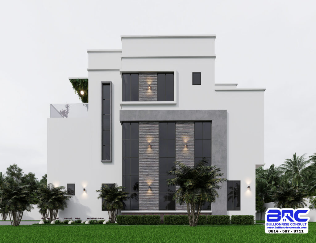5 bedroom modern duplex house design in Nigeria _ Domus Primo (PSN00156BA) 3