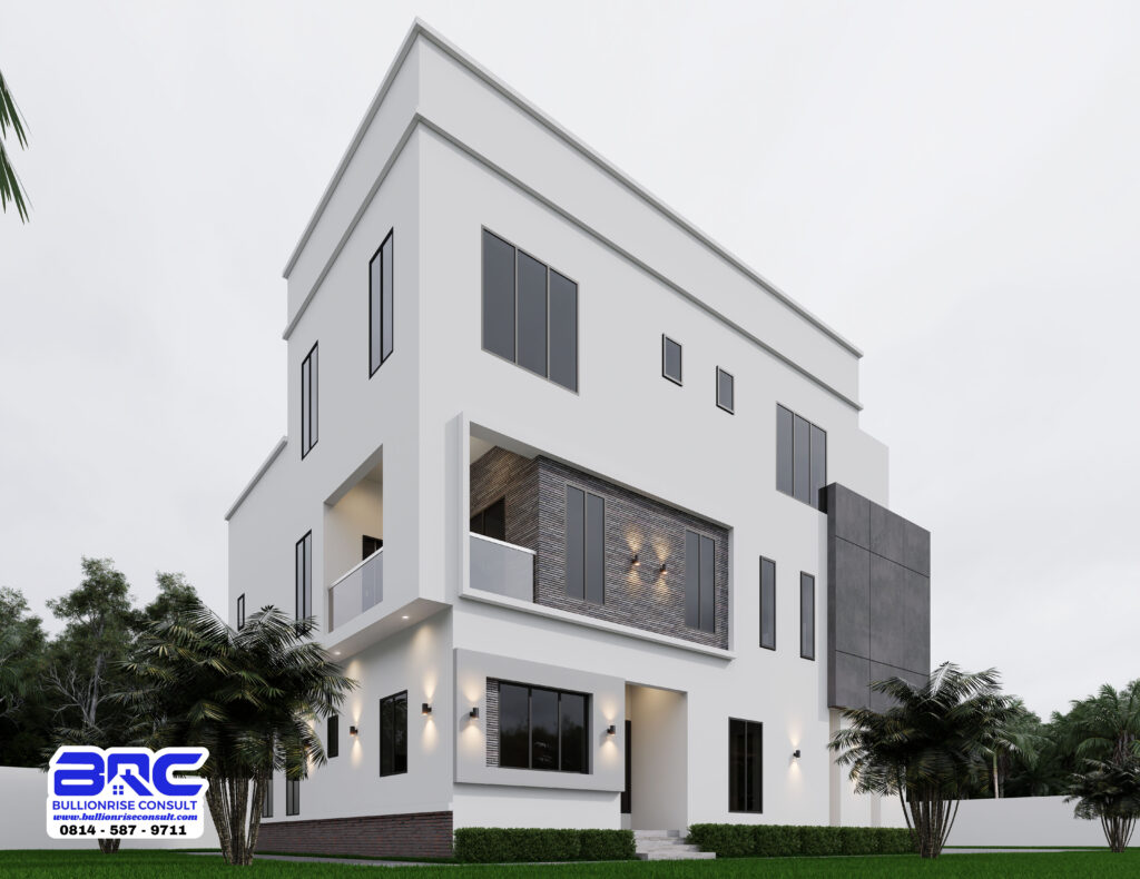 5 bedroom modern duplex house design in Nigeria _ Domus Primo (PSN00156BA) 5