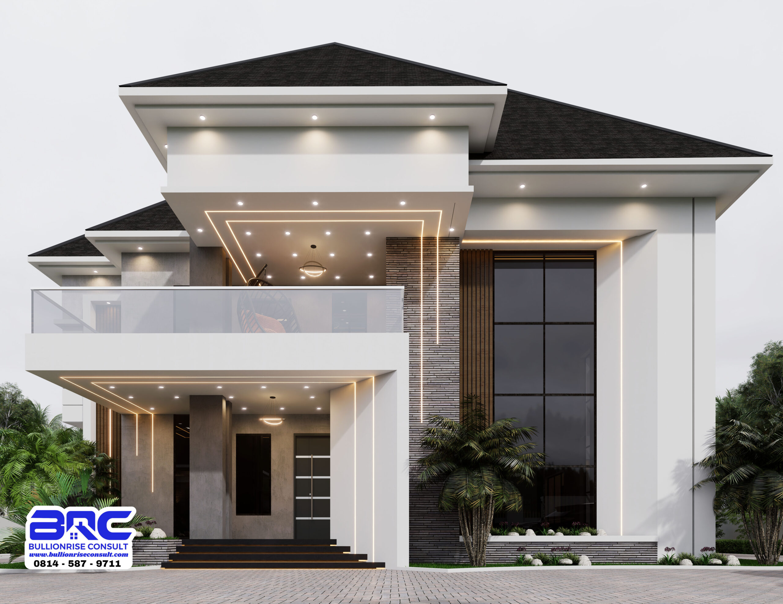 A Luxurious 5 bedroom modern duplex house design in Nigeria - bullionrise consult