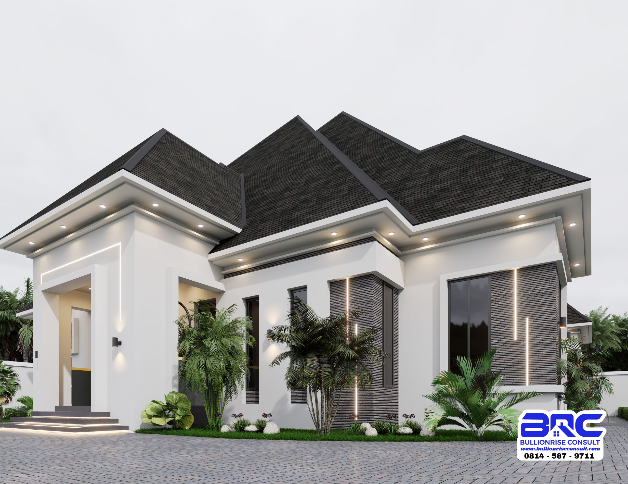 Modern 4 Bedroom Bungalow House