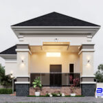 A Standard 4 Bedroom Bungalow House Plan With Garage |  Casa Lumina (PSN00206BA)