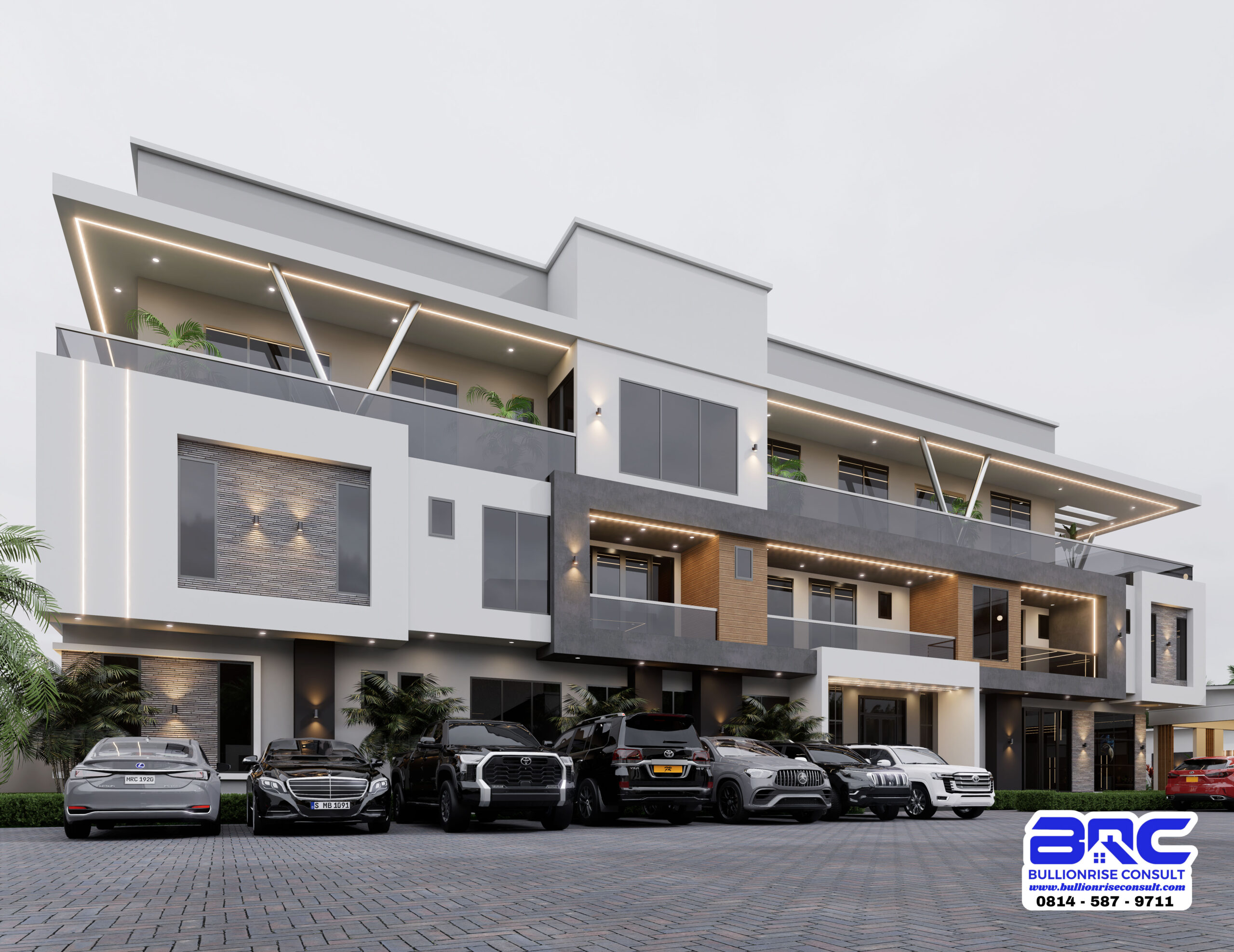 Modern Service Apartment & Duplex Plan