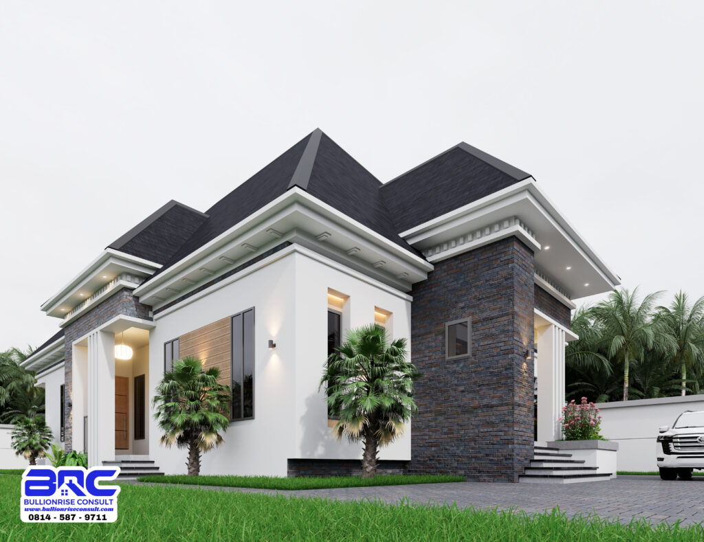 Standard 3 Bedroom Bungalow Plan _bullionrise consult_4