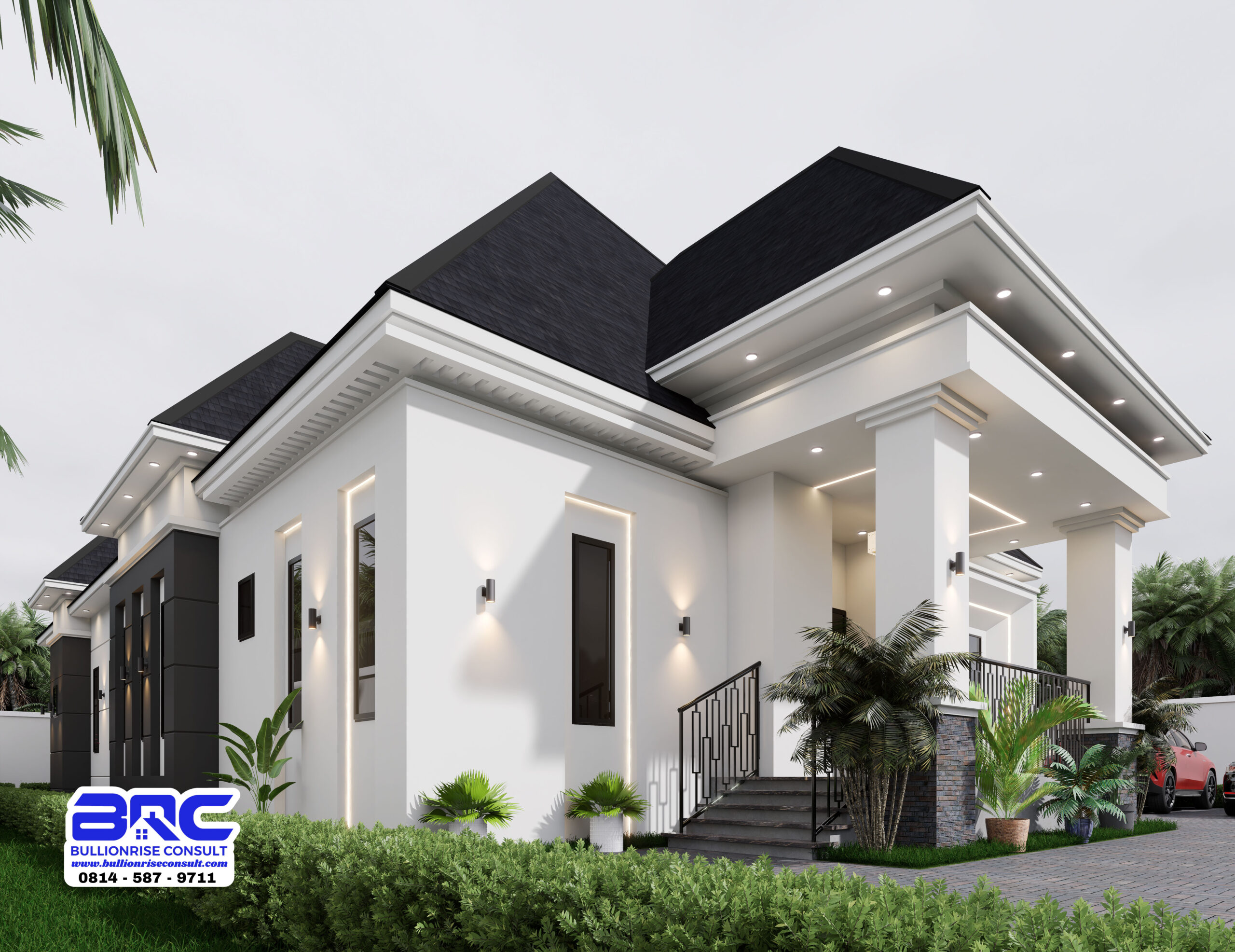 A Standard 5 Bedroom Bungalow House |Lily Nest