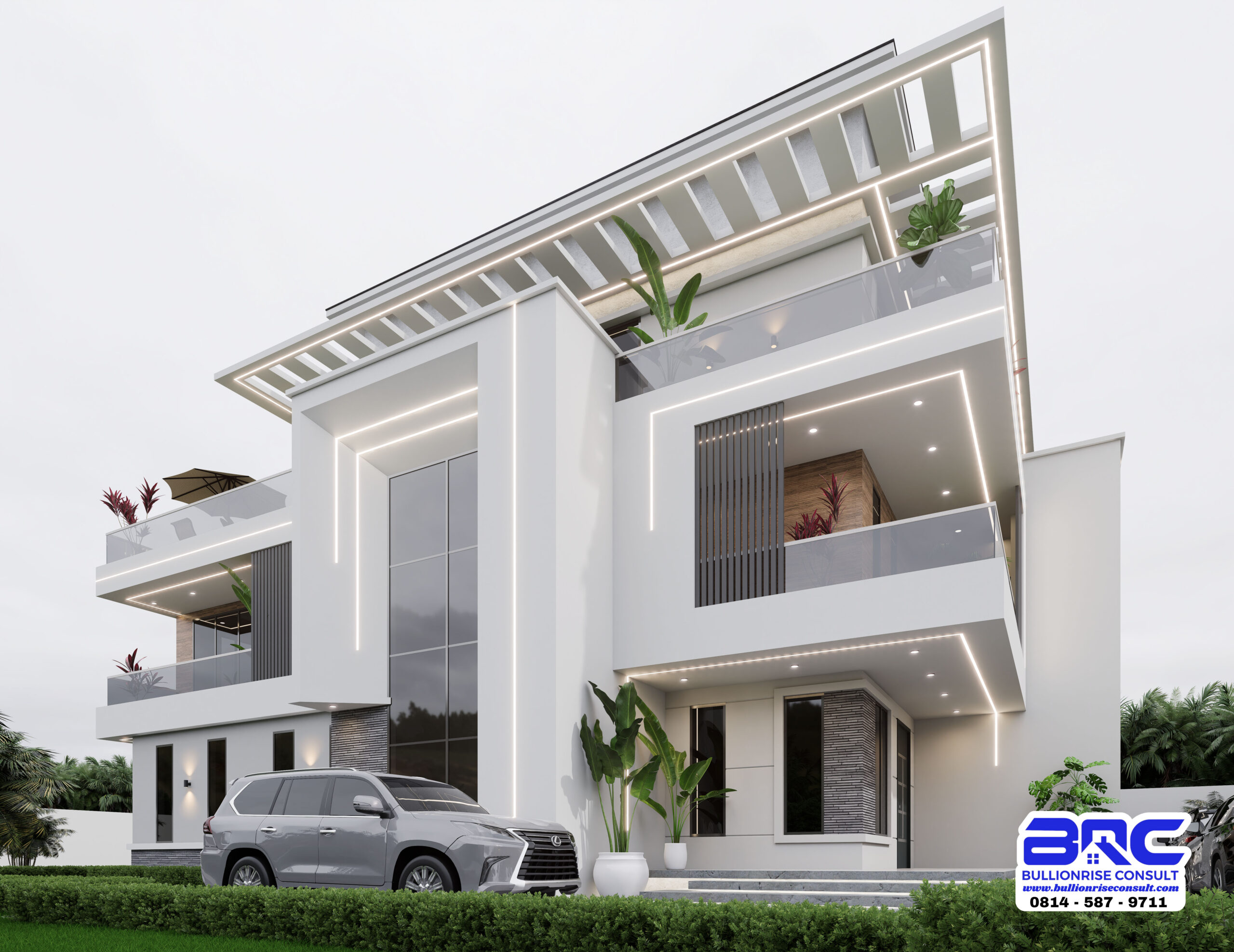 Contemporary 6 bedroom duplex design