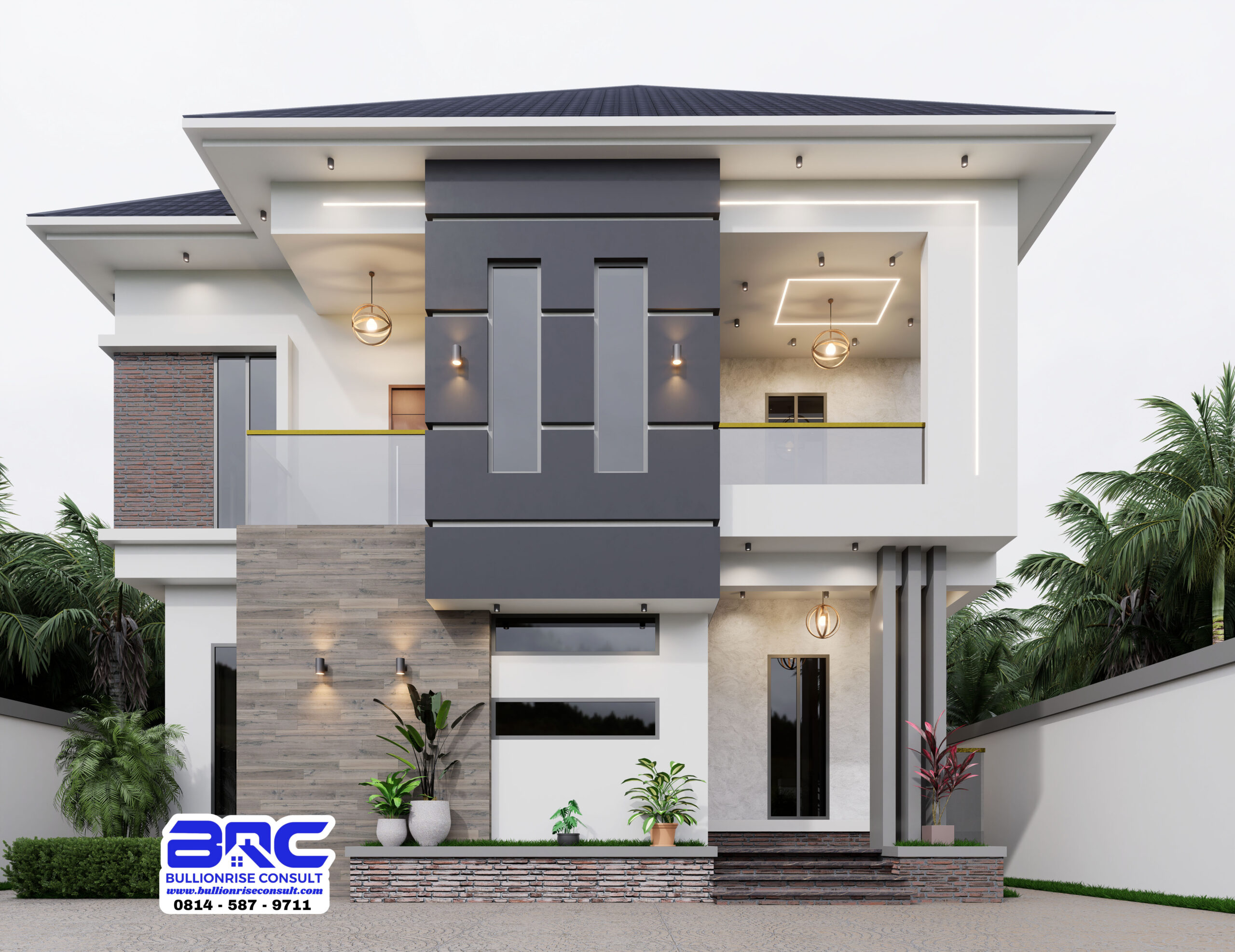 Elegant 5 Bedroom Duplex House Design_Bullionrise consult6