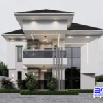Standard 4 Bedroom Bungalow House Design with Penthouse |Elite Crest (PSN00249BA)