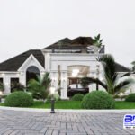 Ultra-Modern 5 Bedroom Bungalow House Design with Penthouse | Crown Royale (PSN00241BA)